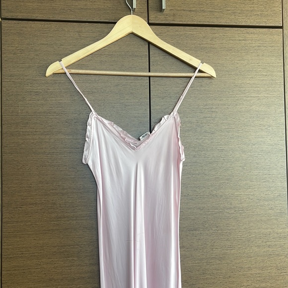 Wilfred Wera Slip Dress Pink Ruffle XXS - Picture 2 of 7
